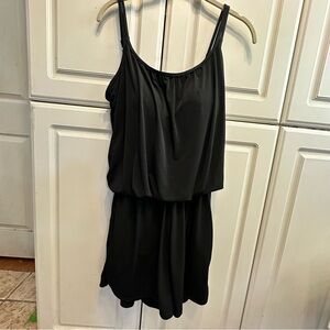 Maxine of Hollywood Black One-Piece Swimsuit Cover-Up